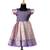 Purple tissue mughal baby pattu pavadai frocks for kids