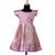 Pink tissue mughal baby pattu pavadai frocks for kids