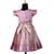 Pink tissue mughal baby pattu pavadai frocks for kids