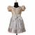Grey golden necklace baby pattu pavadai frocks for kids