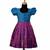 Magenta twin peacock baby pattu pavadai frocks for kids