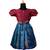 Peacock blue twin peacock baby pattu pavadai frocks for kids