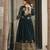 Rama georgette embroidery zari sequins flared gown with heavy dupatta