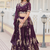 Purple Georgette Embroidered Work Lehenga Choli With Dupatta