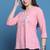 Rajnandini women's pure cotton patch work embroidered short top