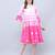 Rajnandini women's pure cotton tie-dye shibori printed western dress