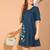 Rajnandini women's pure cotton floral paint western dress