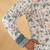 Cotton embroidered sequin chikan floral print thread work white kurta
