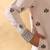 Cotton silk yoke design embroidered sequin peach kurta