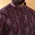 Cotton silk embroidered floral work wine kurta