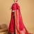 rani pink woven banarasi saree with blouse