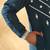 Cotton silk beads work yoke design embroidered sequin blue kurta