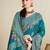 blue woven cotton saree with blouse