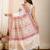 white woven cotton saree with blouse