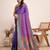 purple woven jacquard saree  with blouse