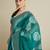green weave rich pallu saree with butti blouse