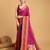 pink woven jacquard saree with blouse