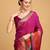 pink woven jacquard saree with blouse