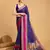 purple woven jacquard saree with blouse