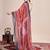 brown woven semi linen saree with blouse