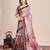 coffee woven semi linen saree with blouse