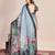 grey woven semi linen saree with blouse