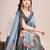 grey woven semi linen saree with blouse