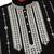 Cotton silk beads work zari embroidered sequin black kurta with trouser pant