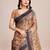mustard woven semi linen saree with blouse