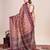 purple woven semi linen saree with blouse