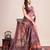 purple woven semi linen saree with blouse
