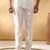 Cotton silk embroidered floral work wine kurta with trouser pant