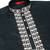 Cotton silk embroidered sequin work blue kurta with trouser pant