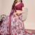 magenta woven semi linen saree with blouse