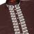 Cotton silk embroidered sequin work wine kurta with trouser pant