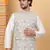 Men silk blend olive embroidered nehru jacket