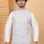Men silk blend sky blue embroidered nehru jacket