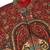 Men silk blend maroon paisley kashmiri printed nehru jacket