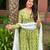Elegant Green Floral Anarkali Suit with Dupatta