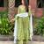 Elegant Green Floral Anarkali Suit with Dupatta