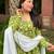 Elegant Green Floral Anarkali Suit with Dupatta