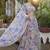 Baby Pink printed Georgette Lehenga Blouse With Dupatta