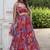 Red printed Georgette Lehenga Blouse With Dupatta