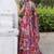 Red printed Georgette Lehenga Blouse With Dupatta