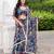 Navy Blue printed Georgette Lehenga Blouse With Dupatta