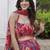 Red printed Georgette Lehenga Blouse With Dupatta