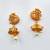 Copper made elegant multicolor kemp peacock necklace set