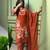 RUST COLOUR Designer Kurti Pent Dupatta Set