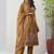 Mustard fancy crust top embroidered salwar suit