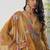 Mustard fancy crust top embroidered salwar suit